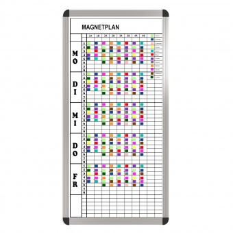 Klassen-Plantafel, 8 Stunden Mo-Fr, für 10 Klassen, 103x57 cm, Klassen-Plantafel, 8 Stunden Mo-Fr, für 10 Klassen, 103x57 cm,